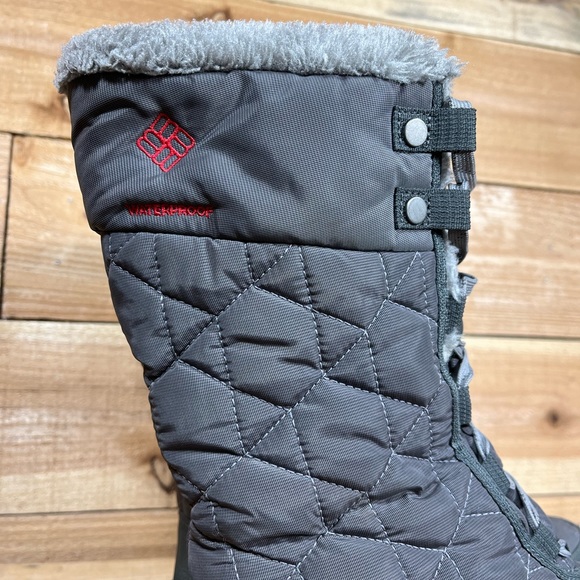 Columbia Minx Mid II, Womens 7, Grey Waterproof 200g Faux Fur Winter Boot - Picture 3 of 14